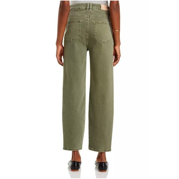 PAIGE DENIM NWT Alexis Cargo Barrel Leg Pant in Vintage Ivy Green // 25 - Picture 2 of 13